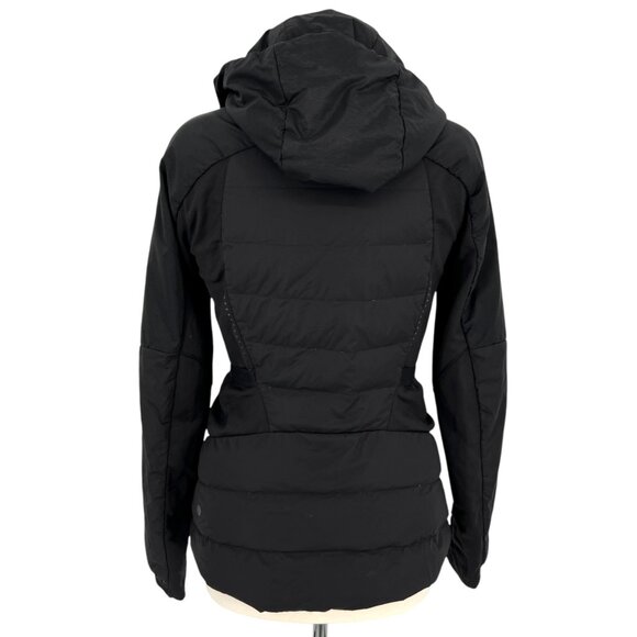 Lululemon Down For It All 700 Down Fill Hooded Running Jacket Black Size 8 - Picture 6 of 16